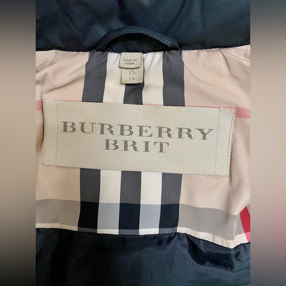 BURBERRY DOWN COAT JACKET PARKA BLACK XS - Picture 9 of 16